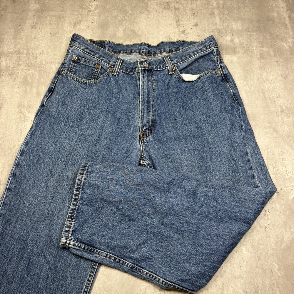 Vintage Levi's 550 Jeans Mens Fits 36x28 Relaxed Fit Blue Tapered Leg Denim Work